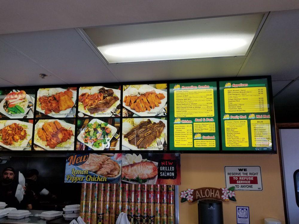 Menu at Q & Q Hawaiian B.B.Q. BBQ, Ventura