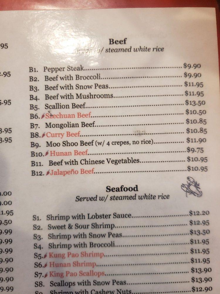 Menu at Hong Kong Palace restaurant, Beeville, 301 FM351