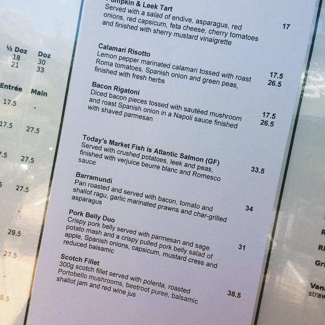 Menu at Templestowe Living Room restaurant, Templestowe