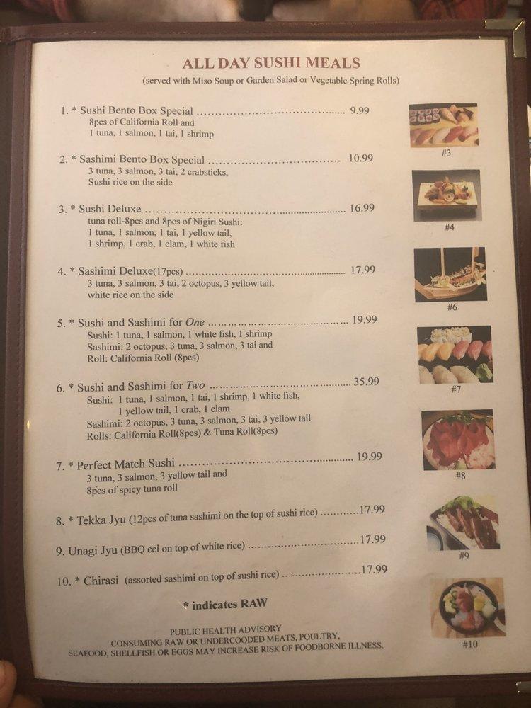 Menu At Oishii Japanese Restaurant Jesup