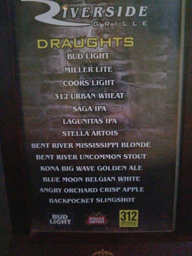 Menu at Riverside Grille pub & bar, Bettendorf