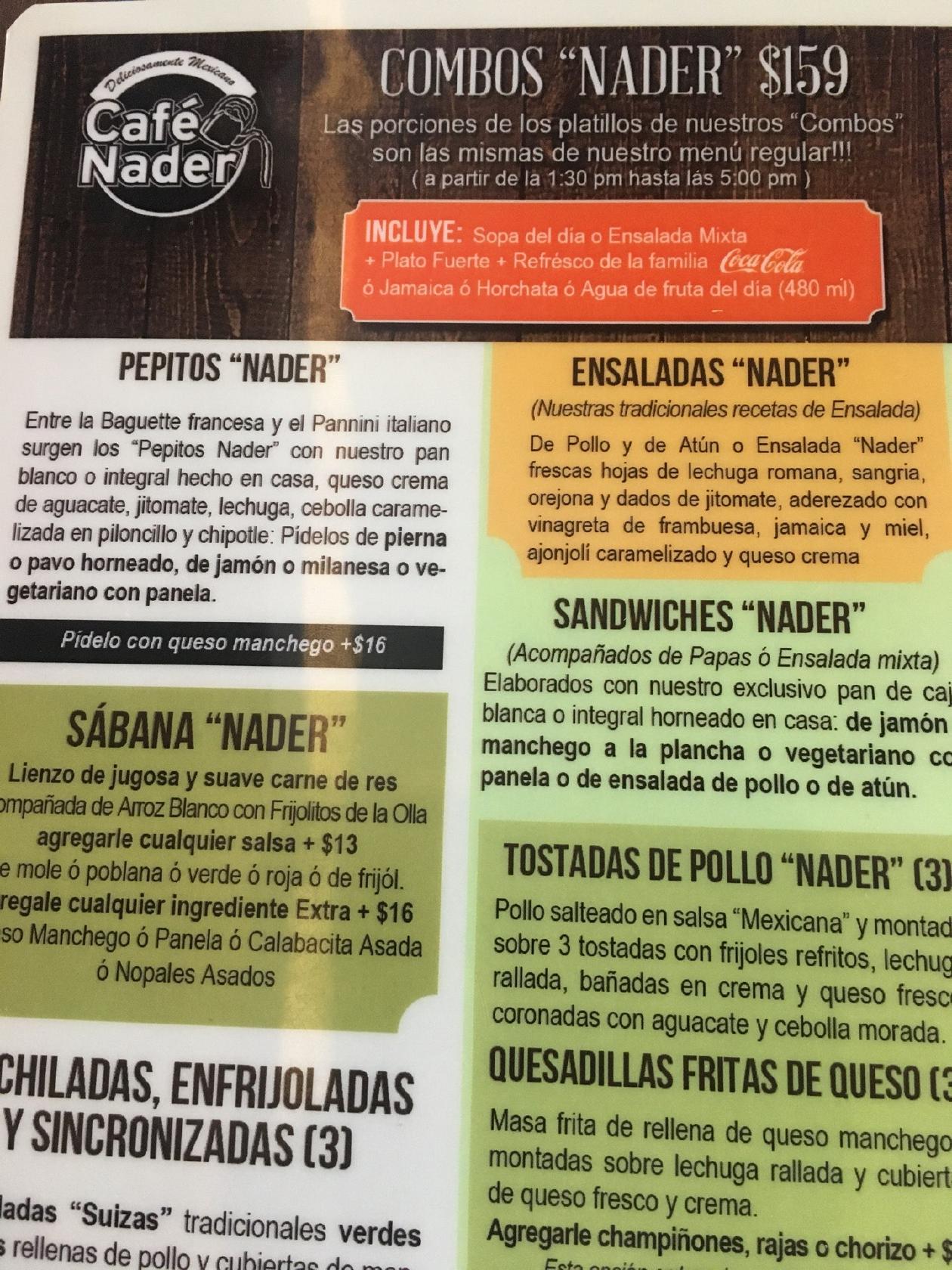 Café Nader Xpuhil, Cancún, Av Yaxchilán 180 - Restaurant menu and reviews
