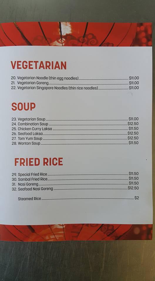 Menu at Yummy Noodle House restaurant, Currajong, 2/198 Woolcock St