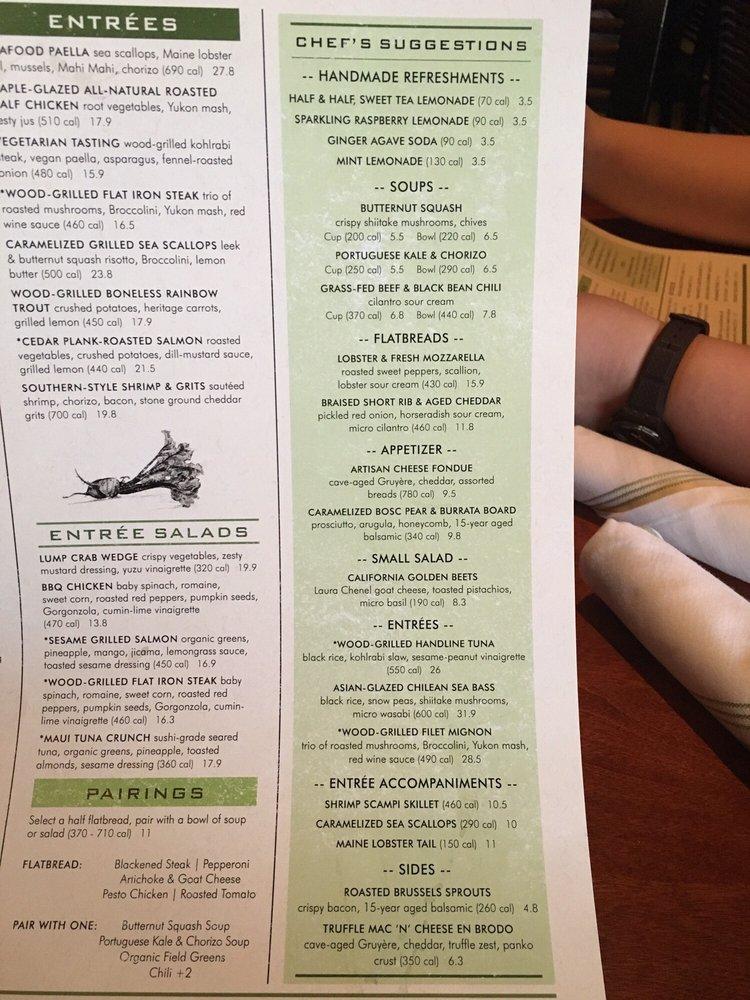 Menu at Seasons 52 pub & bar, Oak Brook, 3 Oakbrook Center