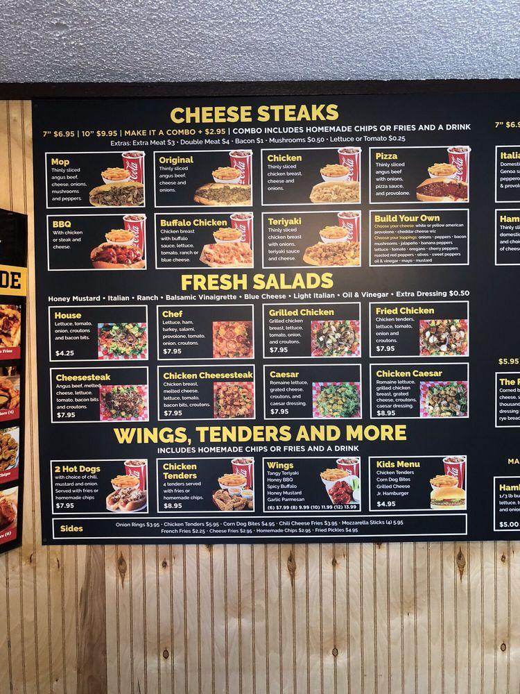 Menu at Cheesesteak U restaurant, Conway, US-501 BUS Unit B