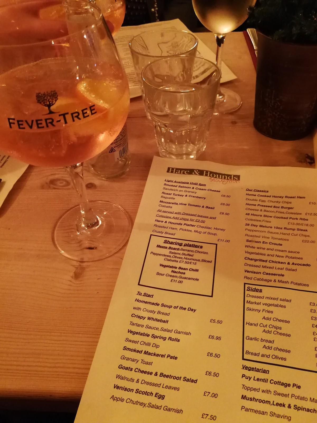 Menu at The Hare & Hounds pub & bar, Stoughton, Nr Chichester