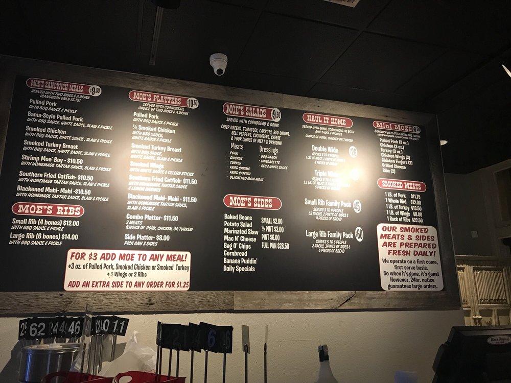 Menu at Moe's Original BBQ - Montgomery, Montgomery