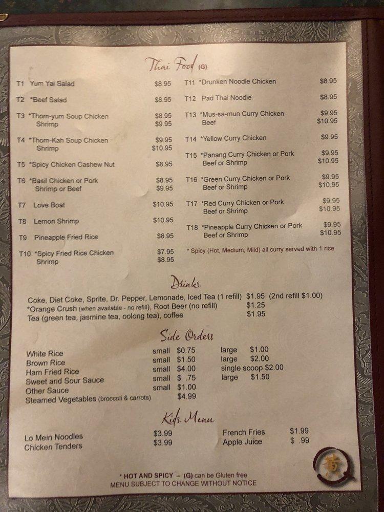 Menu at China Platter Restaurant, Bountiful