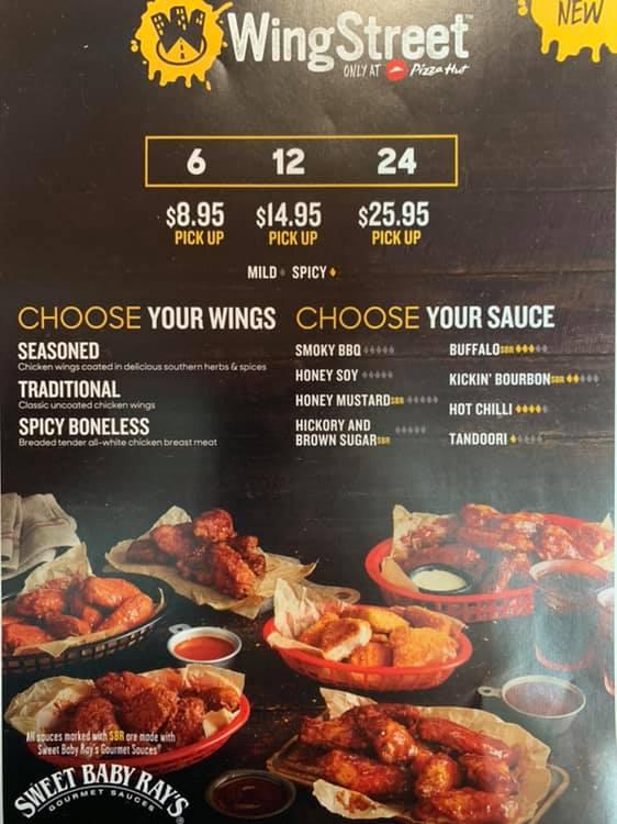 Menu at Pizza Hut pizzeria, Browns Plains, Grand Plaza Shopping