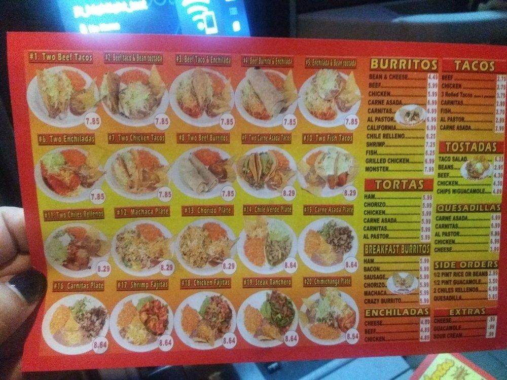 Menu At Aliberto's Jr Fresh Mexican Food Restaurant, Everett