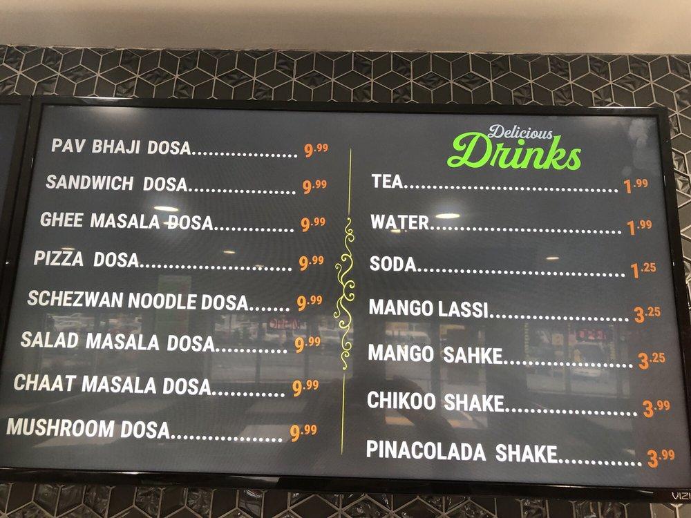 Menu at Dosa House Pure Vegetarian Indian Food restaurant, Bellevue