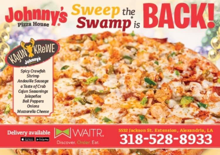 Menu at Johnny's Pizza House pizzeria, Alexandria