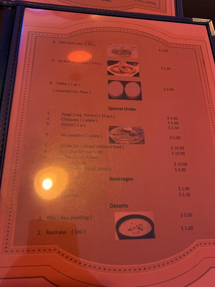 Menu At Nepali Kitchen Restaurant Rochester   Rd18 Menu Nepali Kitchen 2021 09 