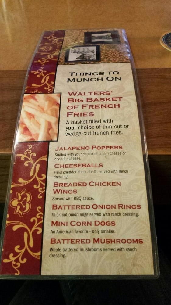 Menu at Walters' on North pub & bar, Wauwatosa