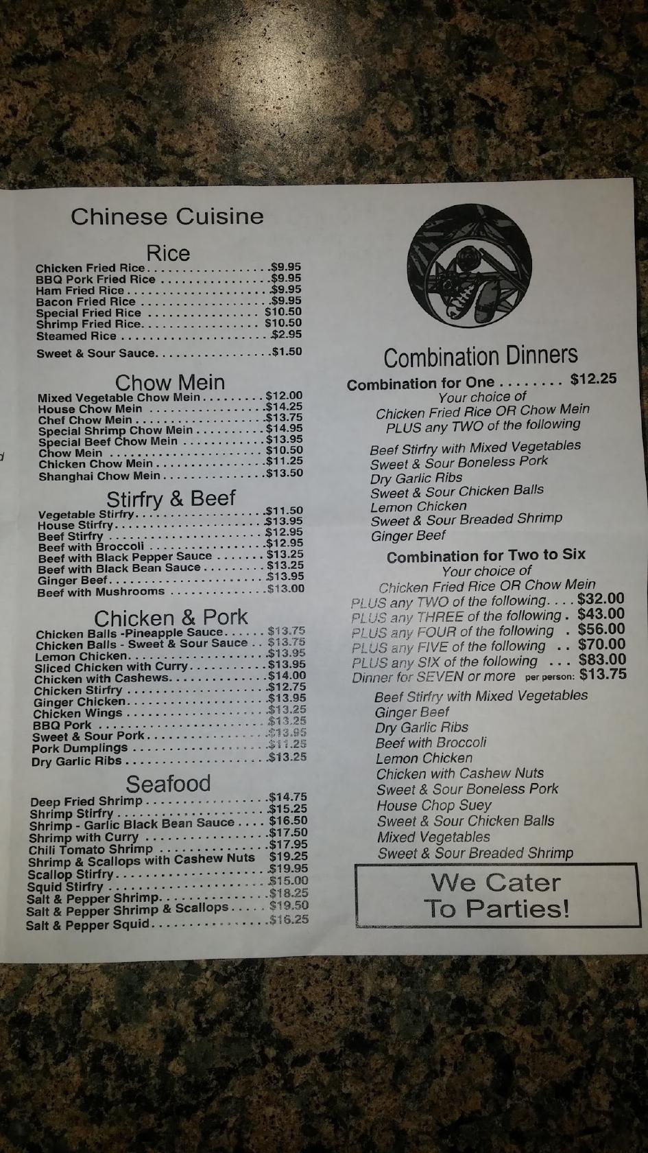 Menu at Coyote Grill & Wok restaurant, Coalhurst