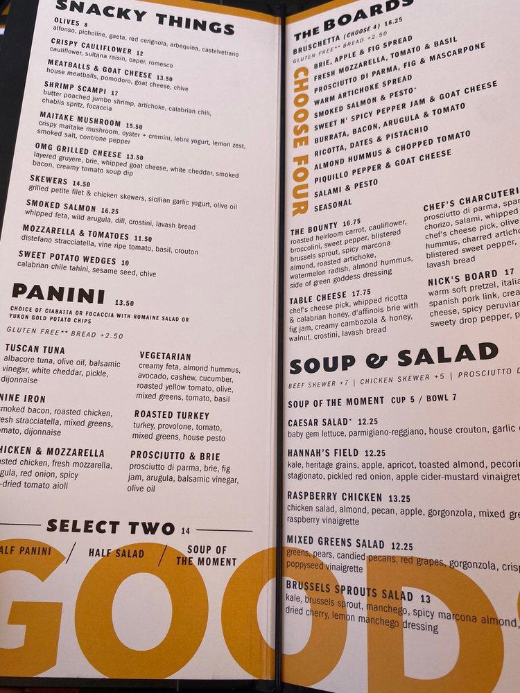Menu at Postino Buckhead pub & bar, Atlanta
