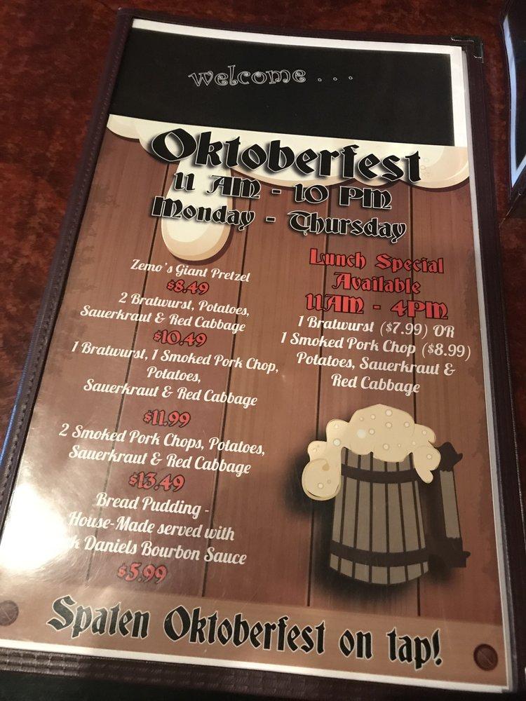Menu at The Side Door Saloon pub & bar, Petoskey