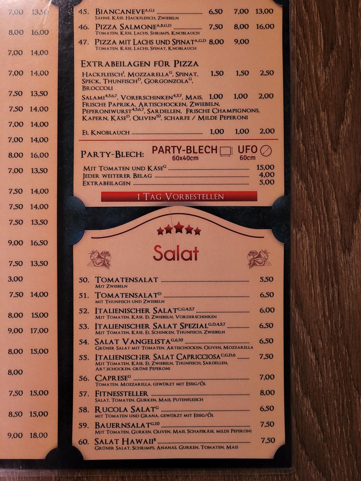 Speisekarte von Pizzeria Portobello, Taunusstein
