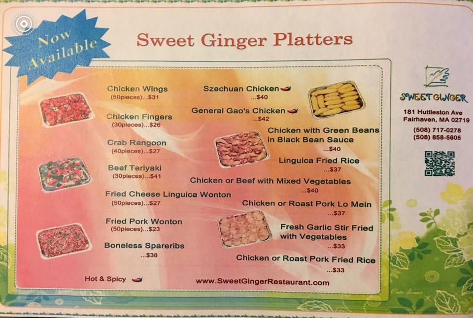 Rd1e Menu Sweet Ginger Asian Cuisine And Lounge 