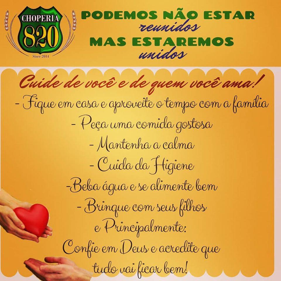 Choperia 820 cardápio