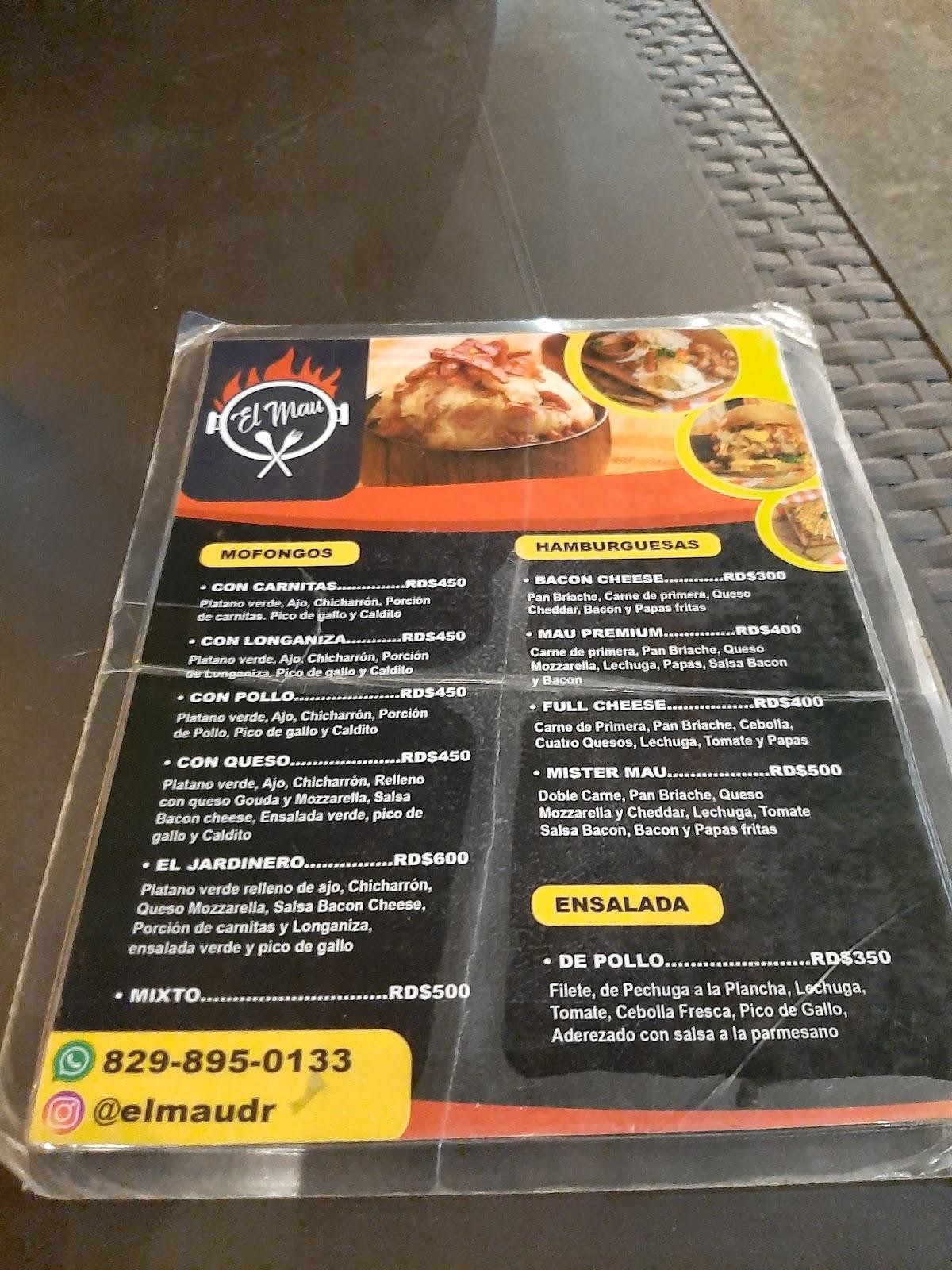 Carta del restaurante EL MAU FOOD TRUCK, Santo Domingo
