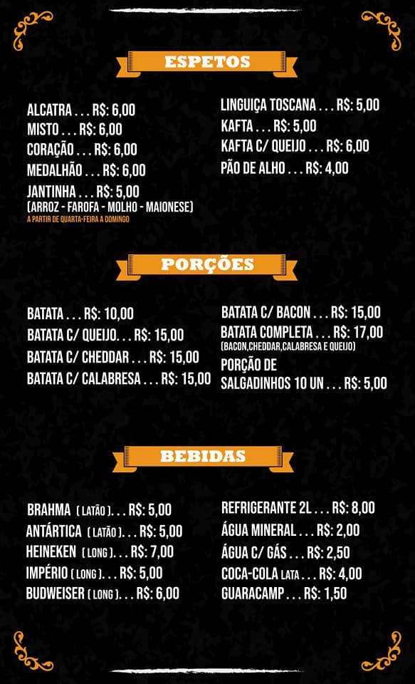 Nunes Beer Lounge cardápio