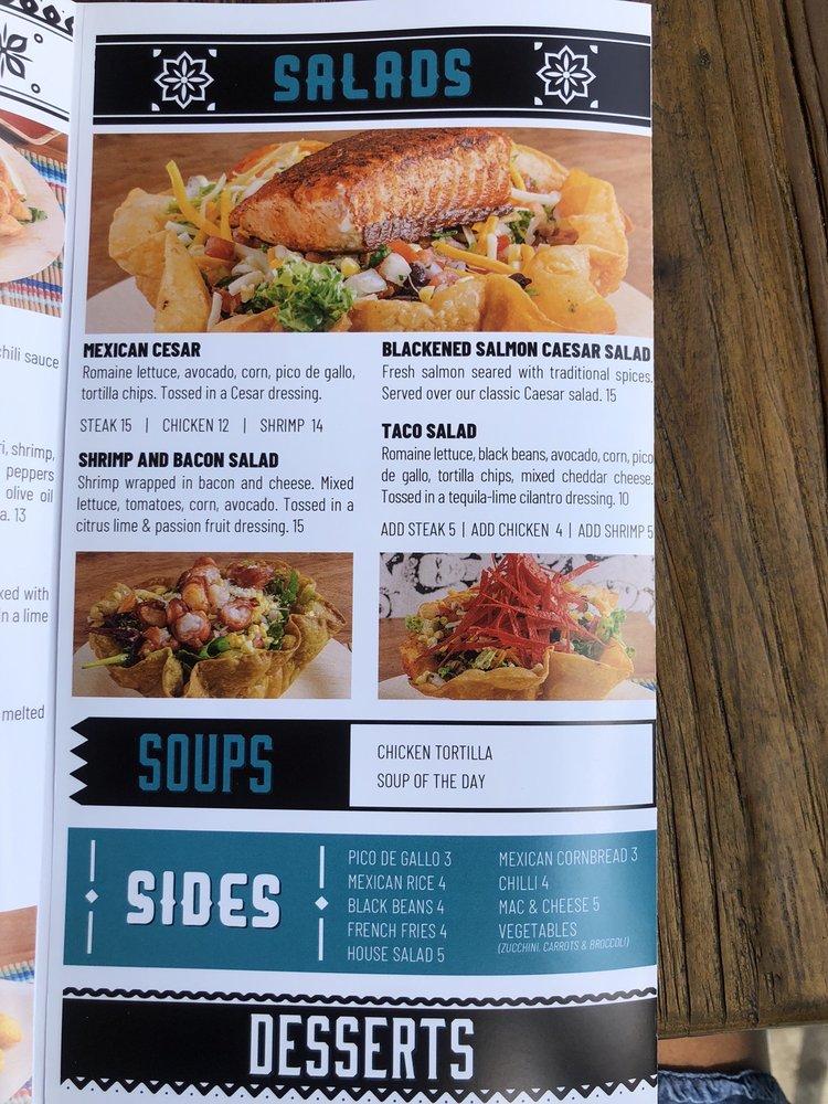 Menu at Lola's Waterfront TexMex Restaurant, Hopatcong