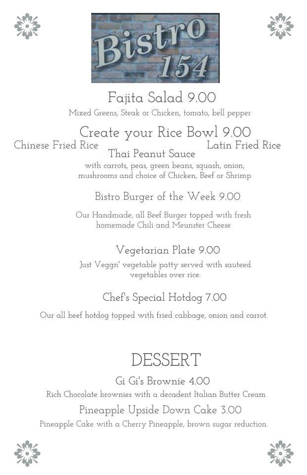 Menu at Gi Gi Entertainment, Easton