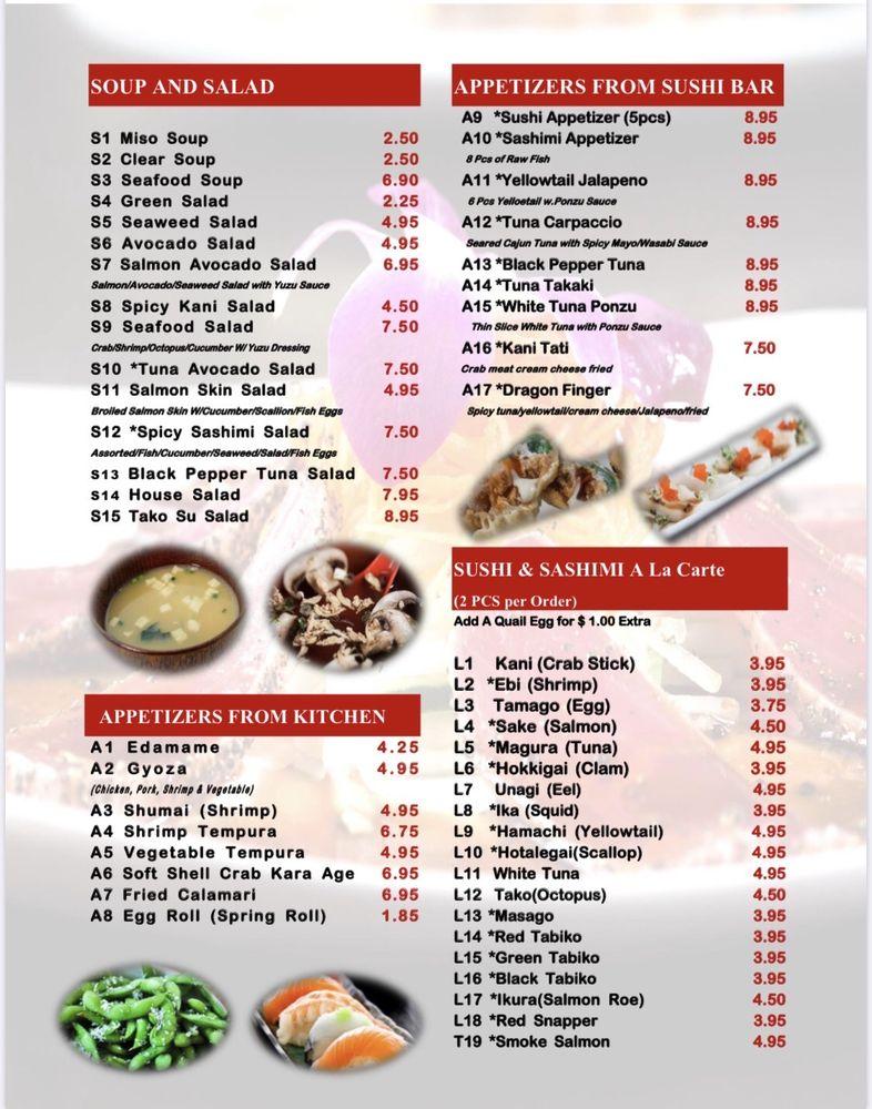 Menu at Tomo Japanese Restaurant - Authentic Japanese Restaurant in ...