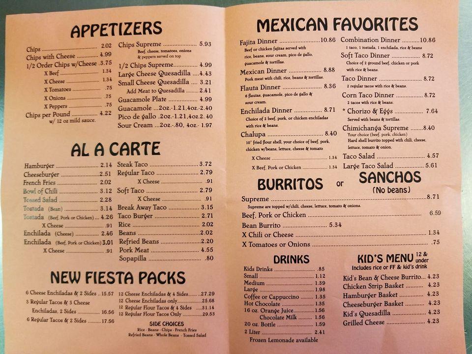 Menu at Anchor Away restaurant, Hutchinson, 127 S Adams St