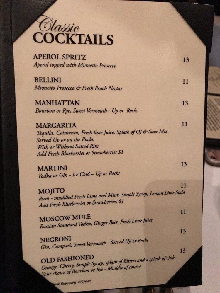 Menu at Brando's Citi Cucina restaurant, Asbury Park