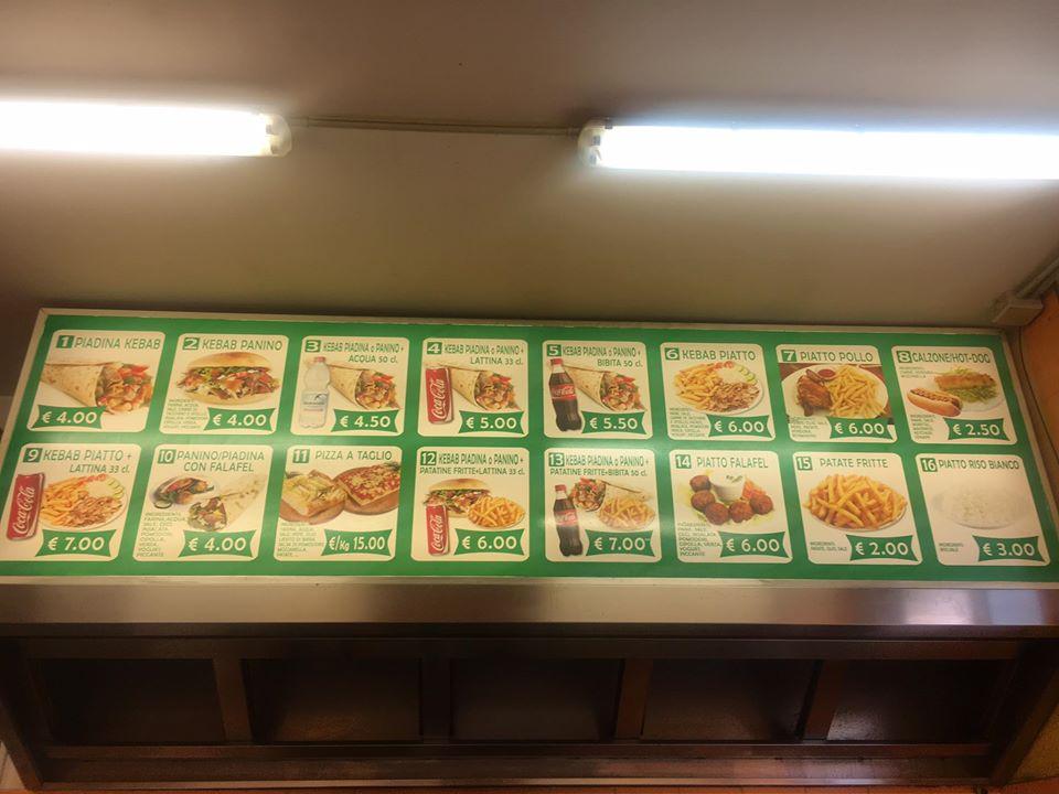 Menu di Istanbul kebab 