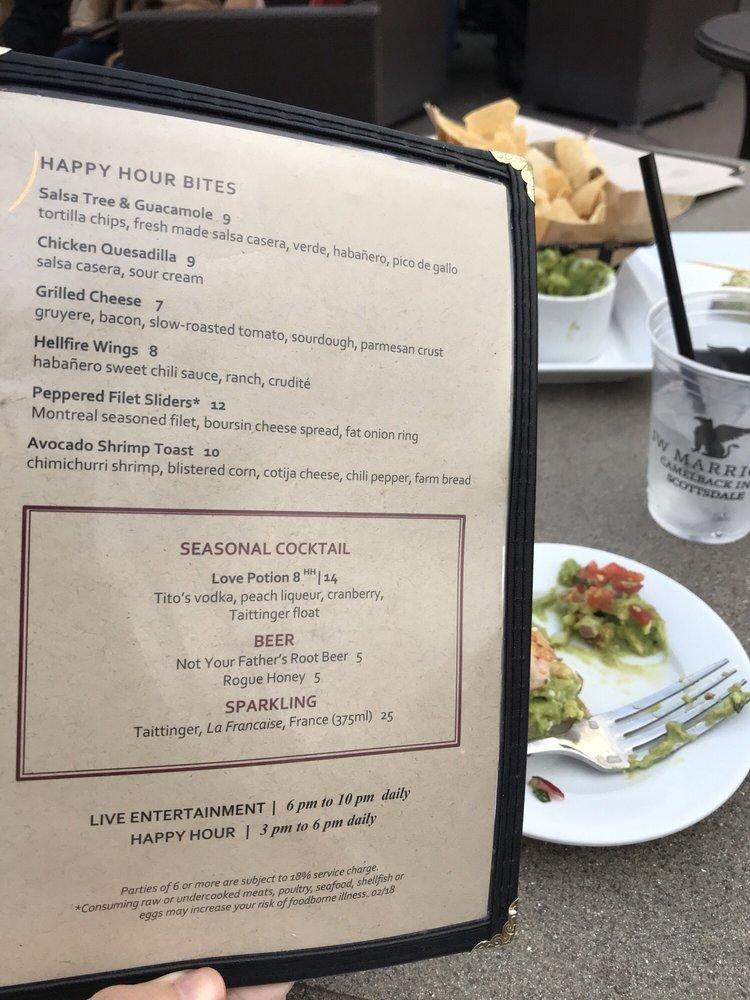 Menu at Rita's Cantina & Bar, Scottsdale