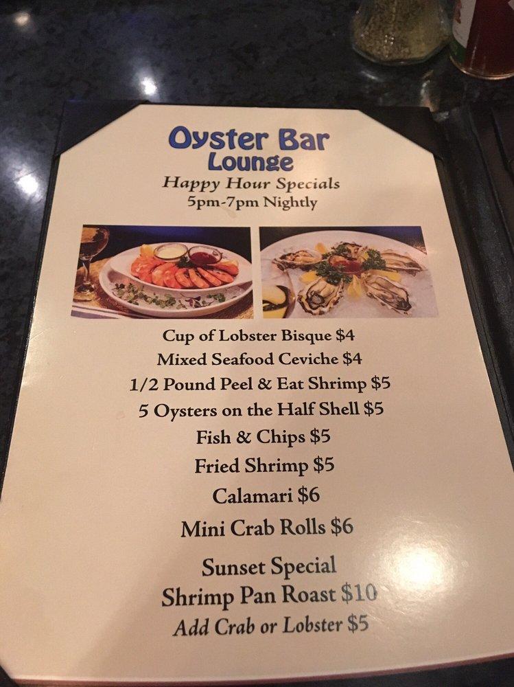 Menu at Oyster Bar, Sparks, Nugget Ave