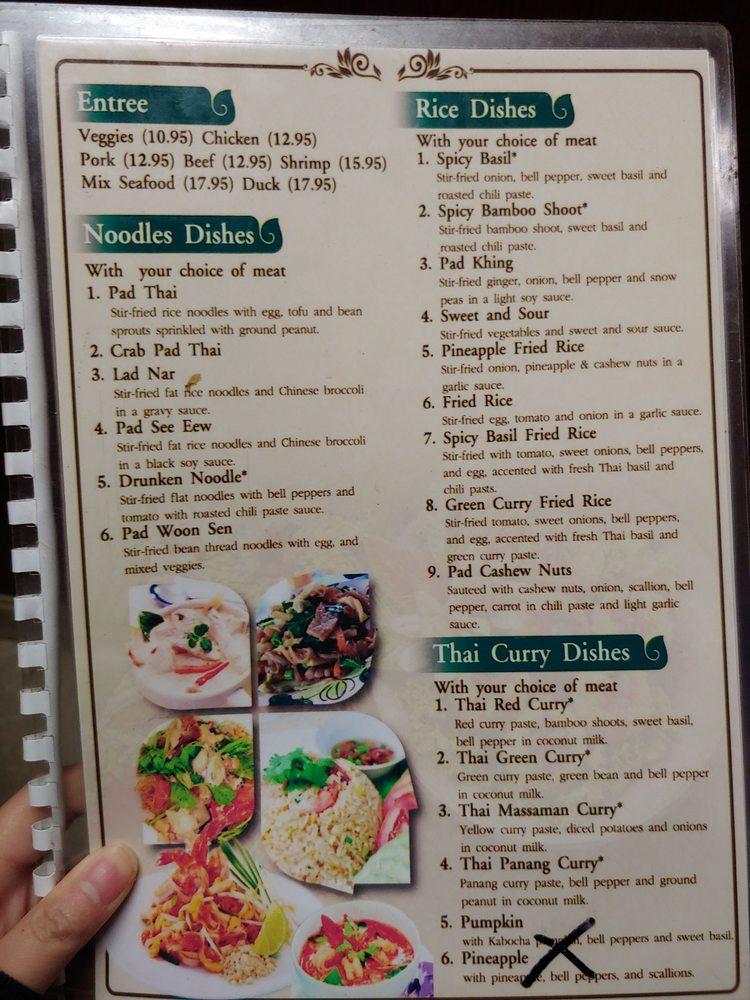 Menu at Phu Fha Thai To Go restaurant, Philadelphia