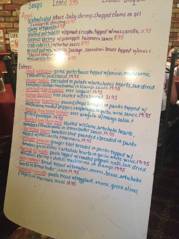 Menu at Hot Tomato restaurant, Toms River