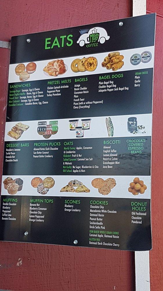 Menu at Mighty Mugs Coffee pub & bar, Kent, E Valley Hwy