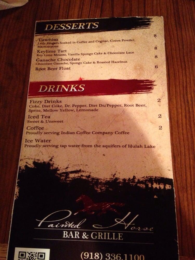 Menu at Painted Horse Bar & Grille, Bartlesville