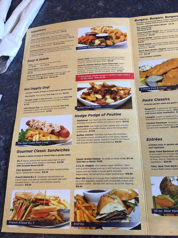 Menu at Clifton Hill Family Restaurant, Niagara Falls