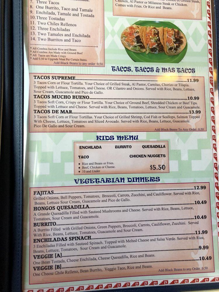 Menu at Good Tequilas Mexican Grill pub & bar, Glendale Heights
