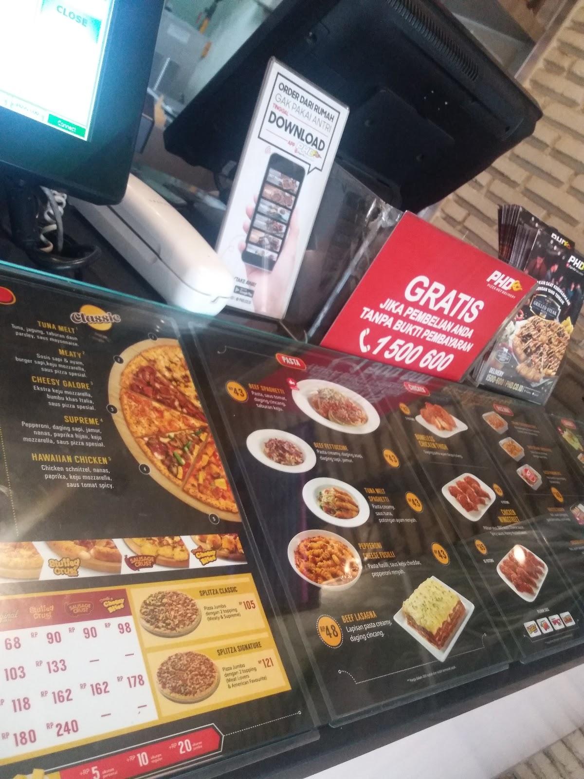 Menu At Pizza Hut Delivery PHD Indonesia Pizzeria Bogor Jl Raya