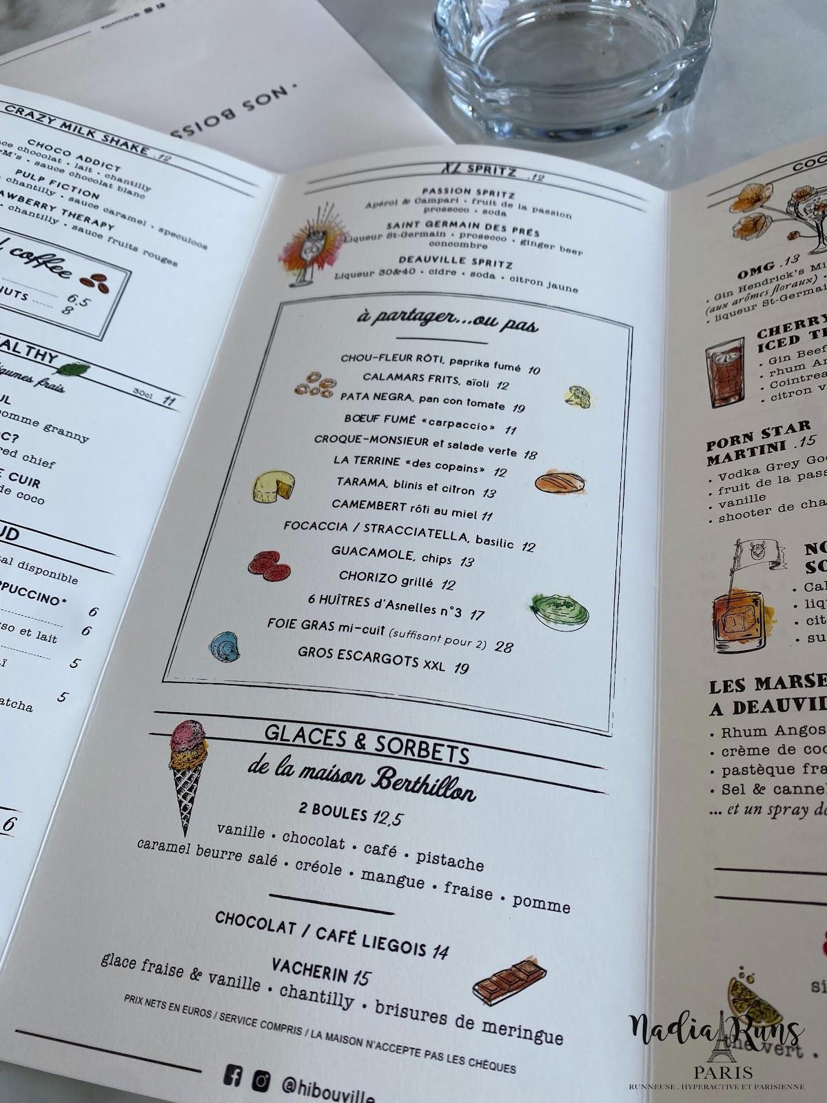 Menu au LE HIBOUVILLE DEAUVILLE restaurant, Deauville