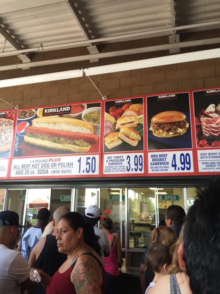 Menu at Costco Food Court restaurant, Lakewood, 340 Lakewood Center Mall