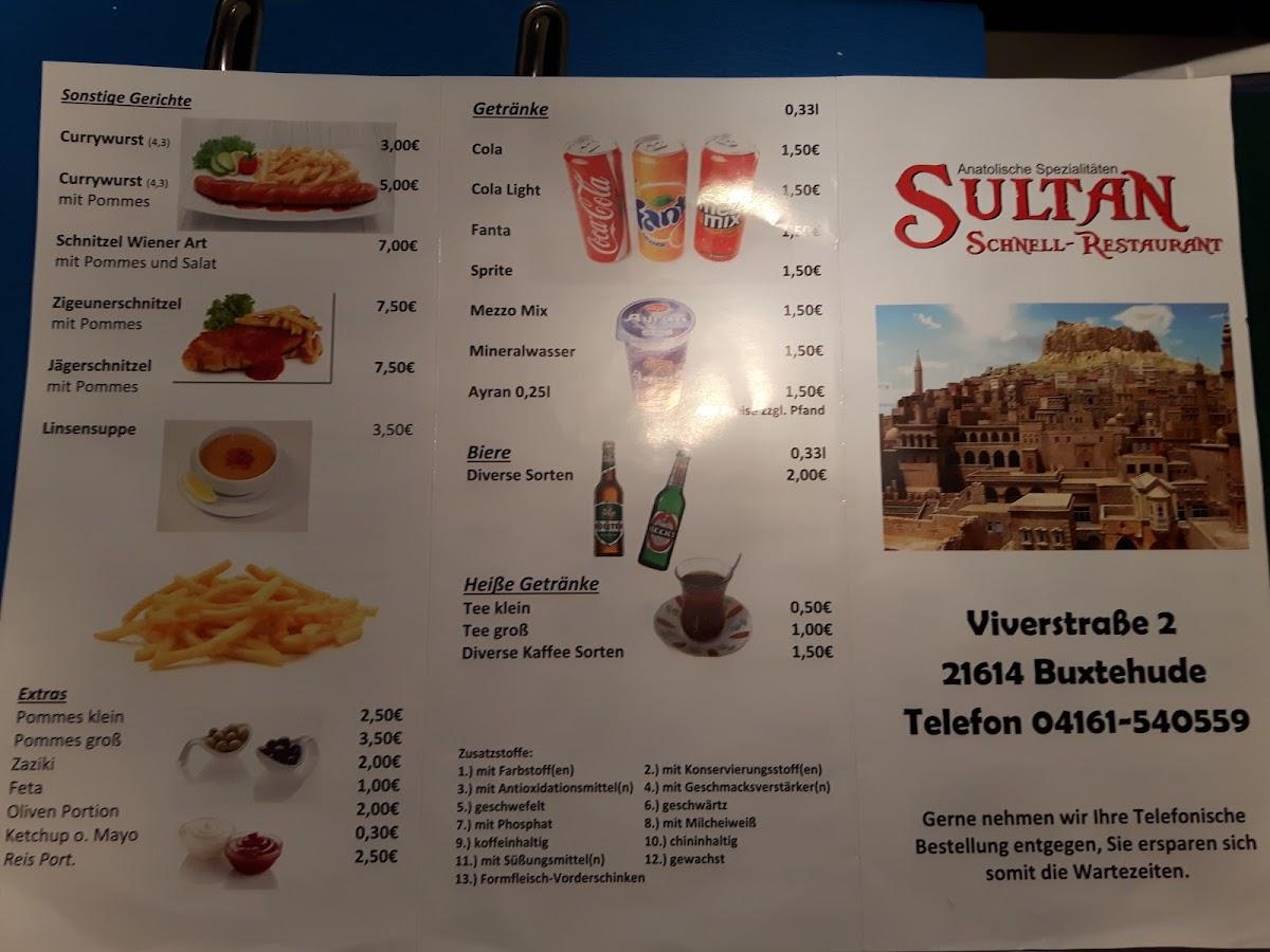 Speisekarte Von Sultan Imbiss Inh S Zg N Restaurant Buxtehude