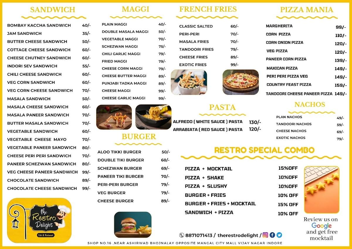 Indore Streat menu