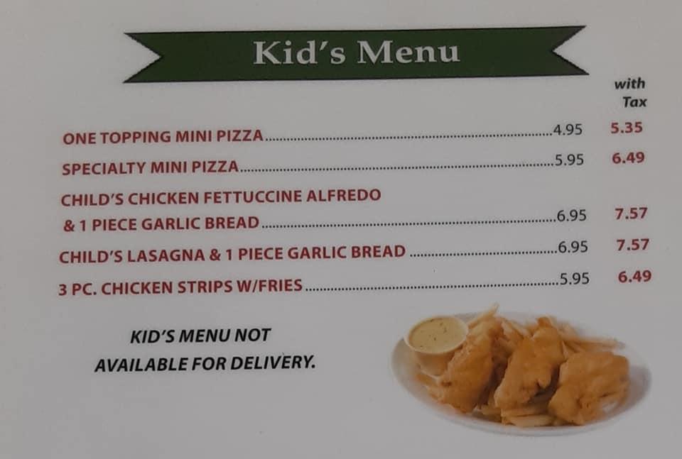 Menu at Famous Pizza pizzeria, Ware Shoals