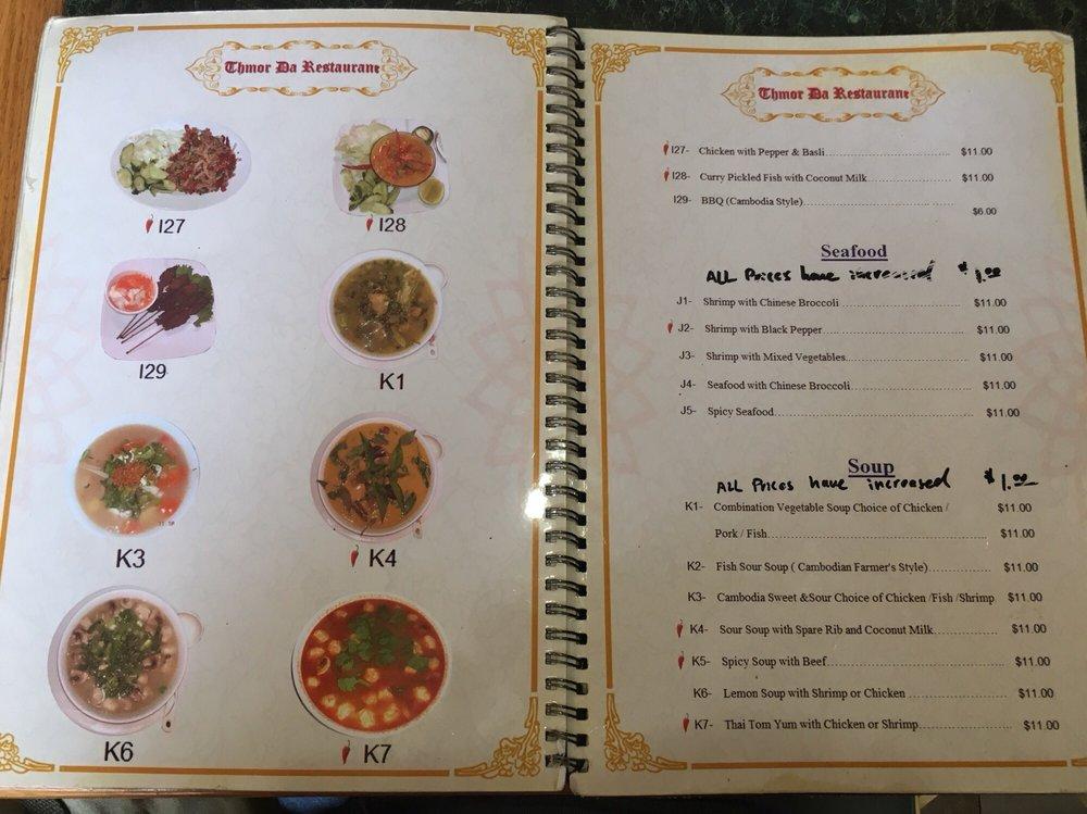 Menu at THMOR DA Restaurant, Revere