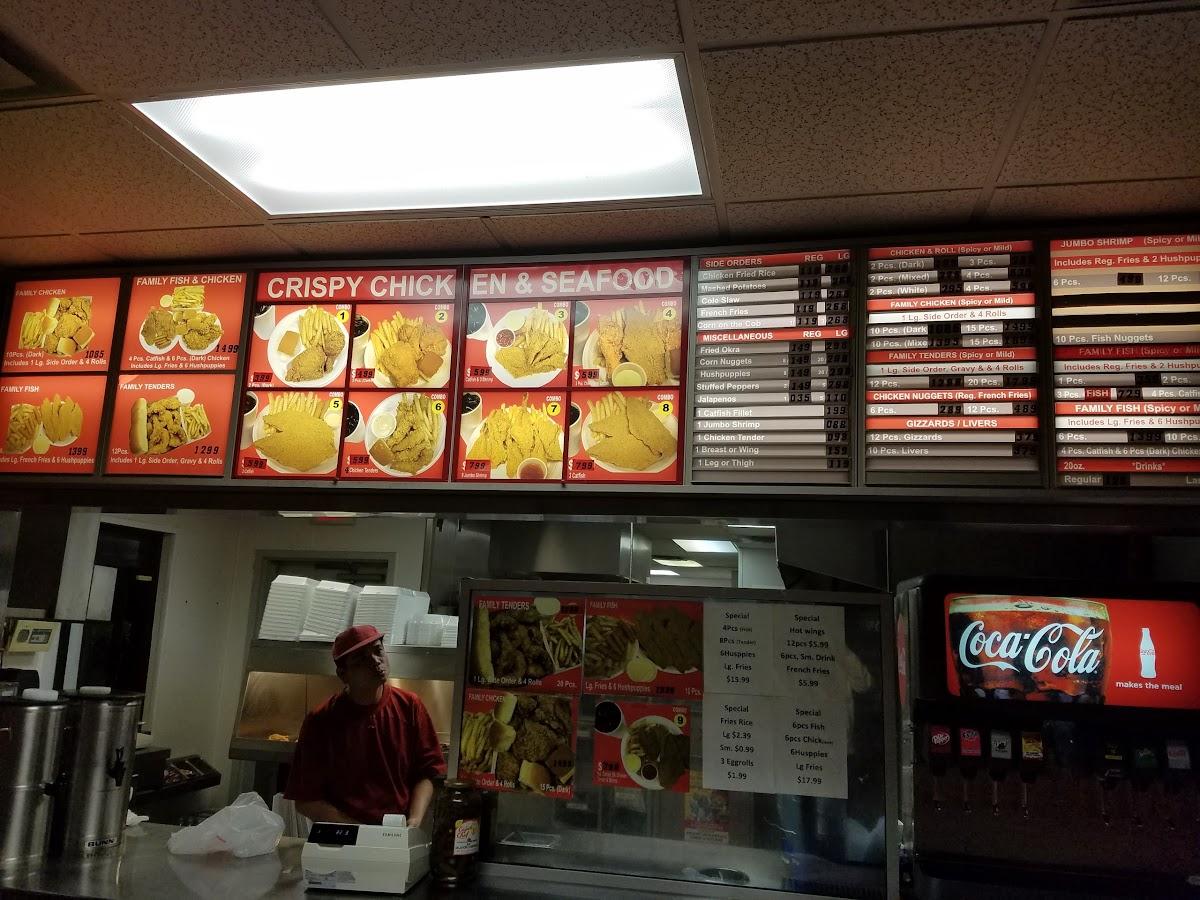 Menu at Crispy's Chicken & Seafood fast food, Haltom City