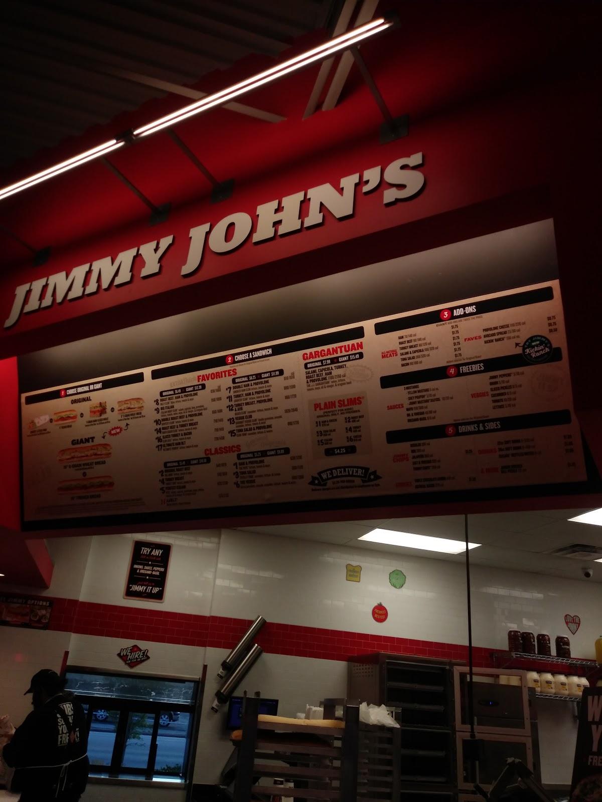 Menu at Jimmy John s fast food Beaumont 475 S 11th St