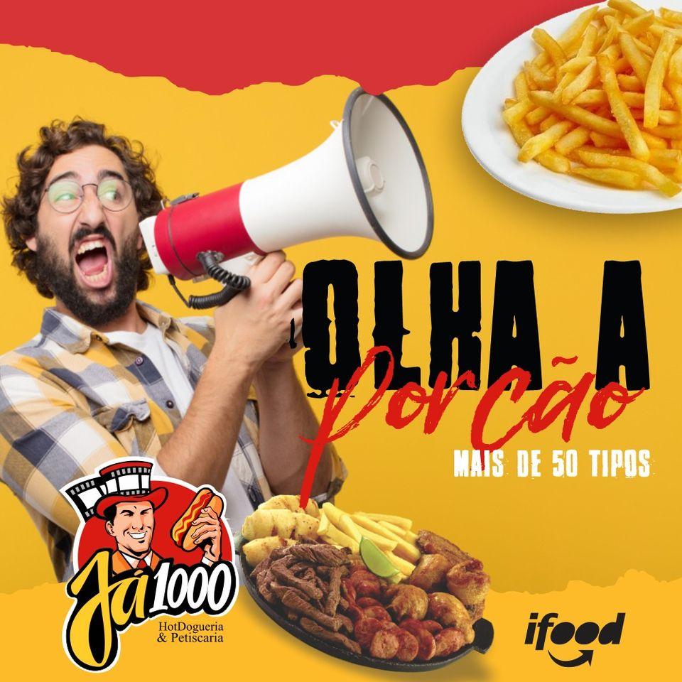 Já1000 HotDogueria & Petiscaria - A modelo é só uma ajudinha pra você não  passar batido pela nossa 𝐏𝐑𝐎𝐌𝐎ÇÃ𝐎! 😅⁣ ⁣ Viu só? Então peça agora!⁣ ⁣  🌭🌭🌭 𝟑 𝐇𝐎𝐓 𝐃𝐎𝐆𝐒 𝐩𝐨𝐫